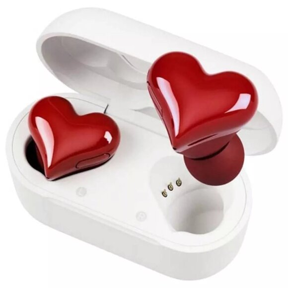 Heart Shaped True Wireless Earbuds Bluetooth 5.3 Headphones Earphones Headset - Picture 12 of 12